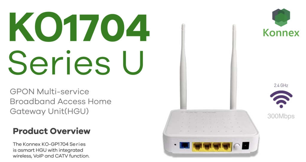 ONT KONNEX Modelo 1704 de una banda